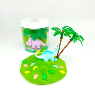 Dinosaur (Watermelon) Mini Play Dough-To-Go Kit