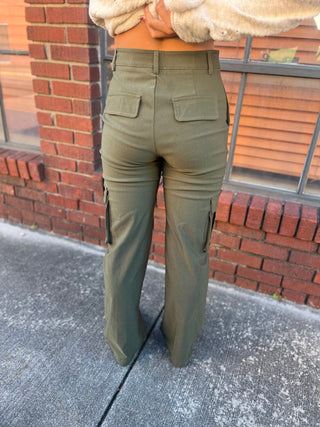 Can't Help Myself Olive Cargo Pants