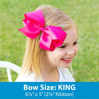 Wee Ones King Monotone Moonstitch Bow | Blue