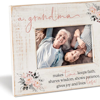 A Grandma Makes Time Keeps Faith Photo Frame (4x6 Photo)