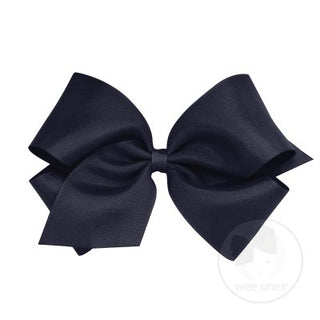 Wee Ones Large King Bow-Navy
