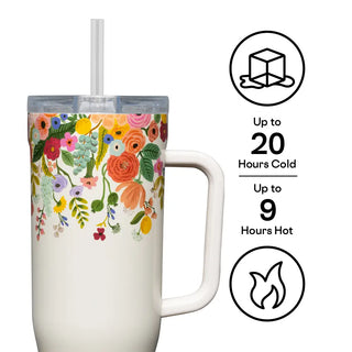 Corkcicle Cruiser - 40oz Rifle Paper - Garden Party Cream