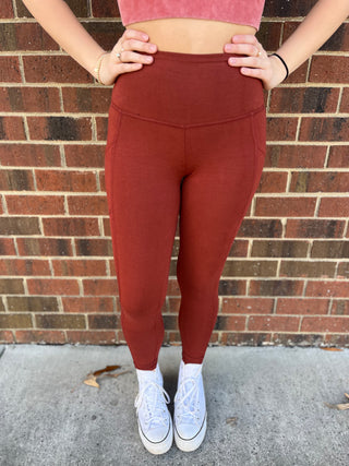 Check Me Out Leggings | Rust