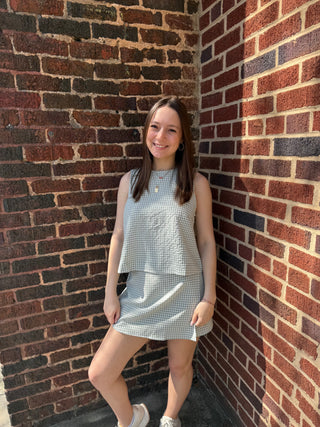 Misses Studio Gingham Top