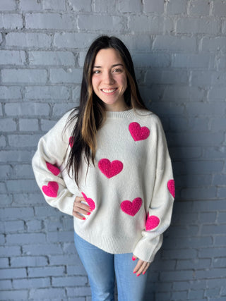 Misses Feeling the Love Sweater