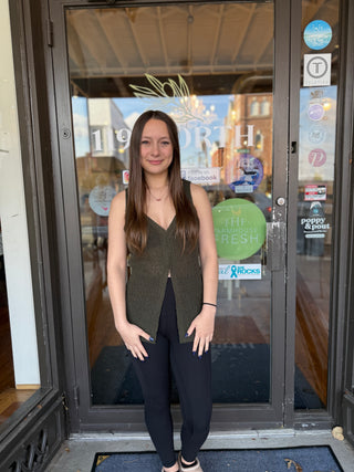 Misses Hooked on You Sweater Vest