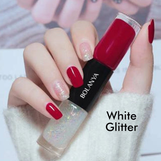 Paint Me Pretty Double Nail Polish | Red Glitter