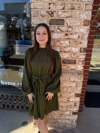 Misses Wild Fern Mini Dress