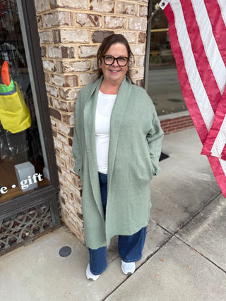 Misses Open Front Duster in Three Colors