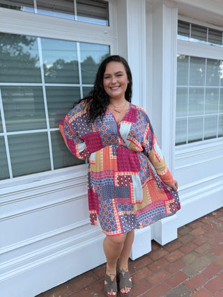 Misses Cranberry Bloom Dress