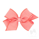 Wee Ones Medium Dupioni Silk Bow | Pink