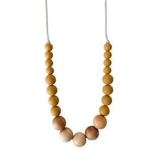 Chewable Charm Teething Necklace - The Landon | Mustard