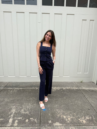 Misses Pin Stripe Pants