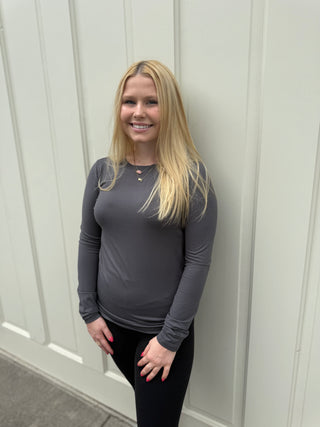 Misses Basic Long Sleeve Tee in 4 Colors