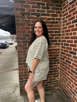 Misses Essential Stripe Shorts