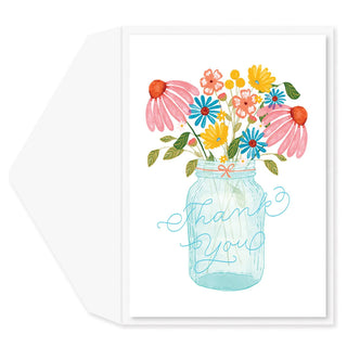 Greeting Card Mason Jar