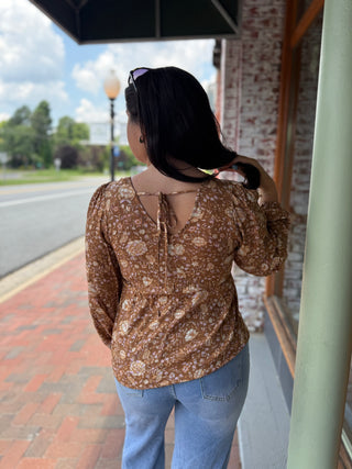 Misses Autumn Bloom Top in Two Colors