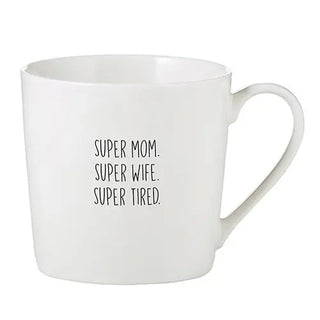 Cafe Mug-Super Mom, Super Wife, Super Tired