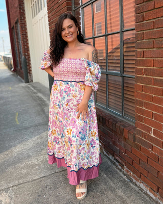 Misses Lavender Garden Party Midi