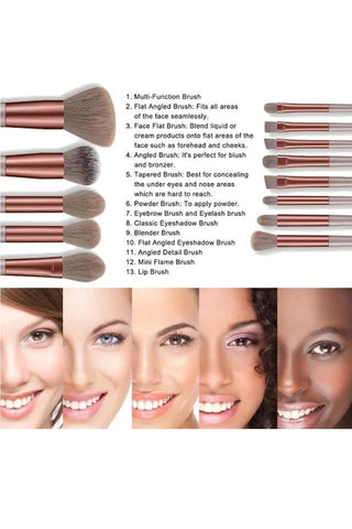 Makeup Brush Set in Several Colors