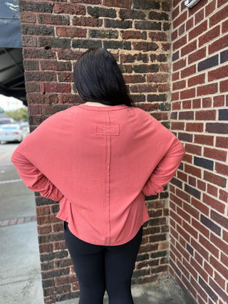 Curvy V-Neck Basic Top