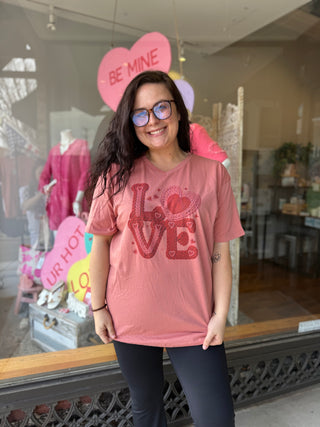 Misses V-Neck LOVE T-shirt