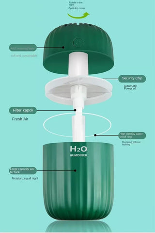 LED Portable Mini Humidifier Diffuser