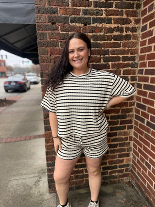 Misses Essential Stripe Shorts