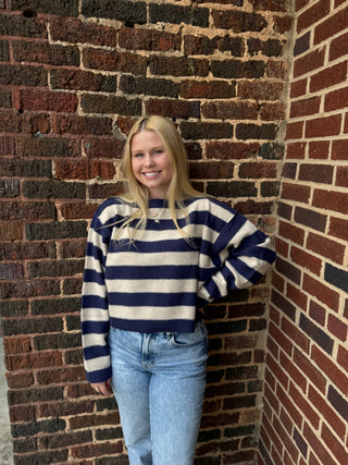 Misses Weekend Blues Sweater