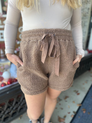 Misses Fuzzy Lounge Shorts