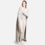 Just Another Cozy Blanket | Gray Zebra
