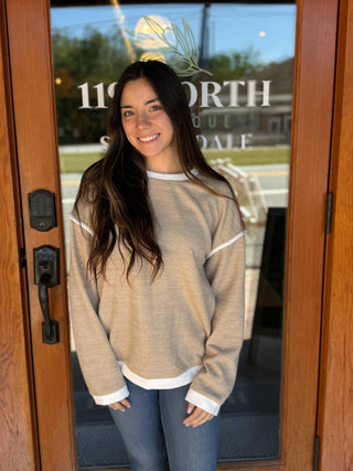 Misses All Trimmed Out Knit Top