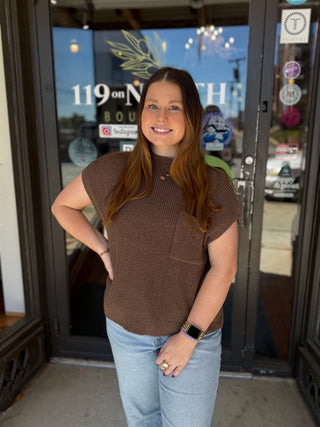 Misses Morning Mocha Latte Knit Sweater
