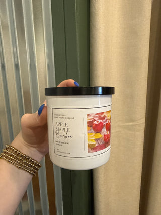 Doodlation Boutique Candles | Apple Maple Bourbon