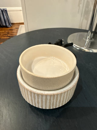 Wax Warmers | Taupe & Ivory Set