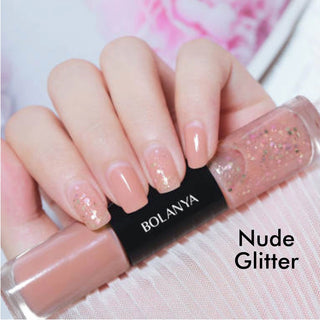 Paint Me Pretty Double Nail Polish | Nude Glitter