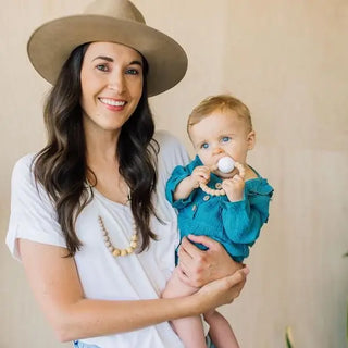 Chewable Charm Teething Necklace - The Landon | Taupe