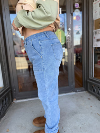 Misses High Rise Barrel Jeans