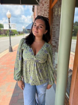 Misses Autumn Bloom Top in Two Colors