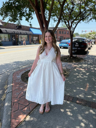 Misses Haltered Midi Dress