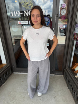 Misses Wide Leg Lounge Pant in Two Colors