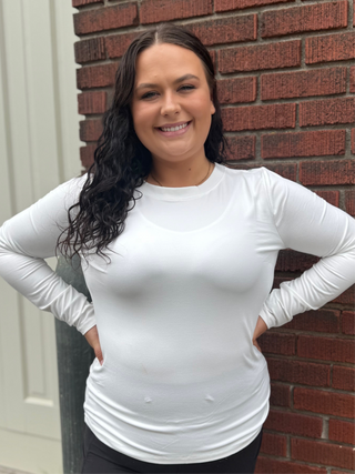 Curvy Basic Long Sleeve Tee in 3 Colors