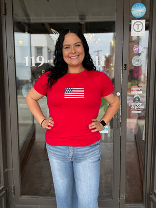 American Flag Tee in Two Colors