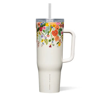 Corkcicle Cruiser - 40oz Rifle Paper - Garden Party Cream