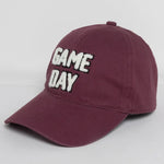 Embroidered Dad Ball Cap | Game Day - Burgundy