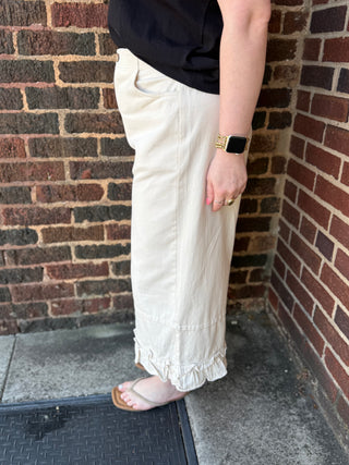 Misses Magnolia Ruffled Hem Pants