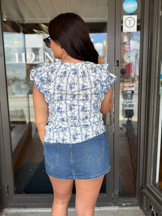 Misses Rosy Horizon Top in Two Colors