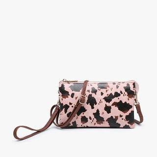 The Riley 3 Compartment Bag | Cow Pink