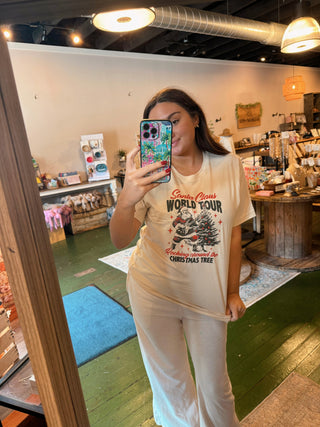 Graphic Tee Santa World Tour