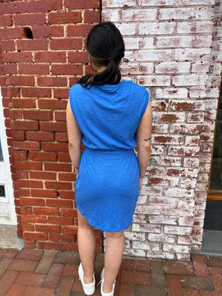 Z Supply Rowan Textured Knit Dress | Blue Wave